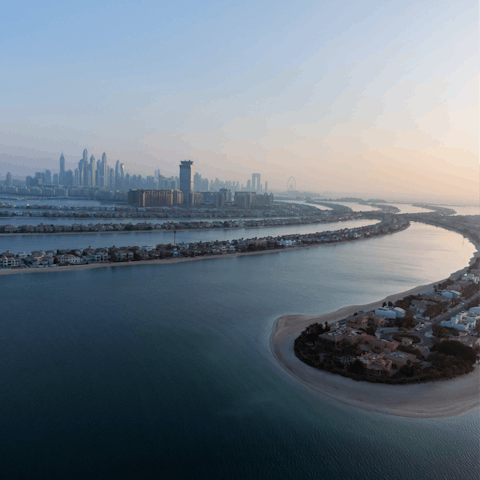 Walk down to The View at The Palm to witness Palm Jumeirah's unique beauty