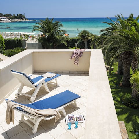Take in the views of Fontane Bianche Beach and the Mediterranean Sea