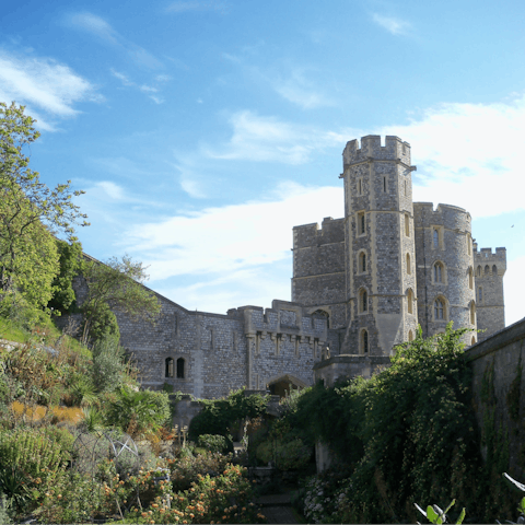 Take an eight-minute walk to visit iconic Windsor Castle