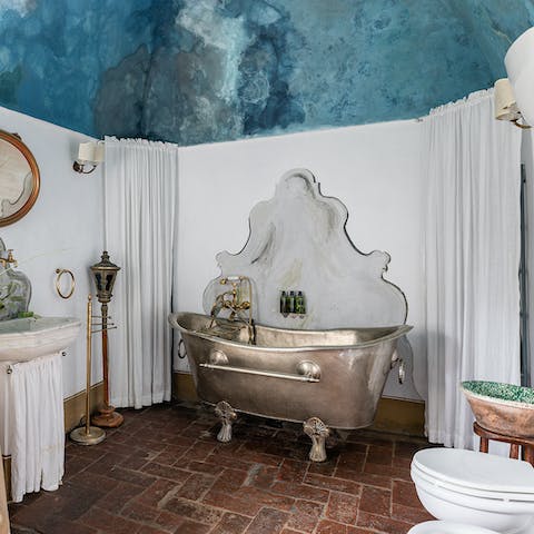 Relax and unwind with a bubble bath in one of the spectacular bathrooms