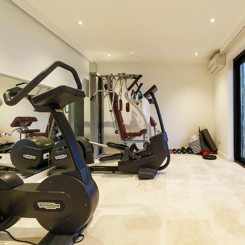 Keep on top of your fitness routine in the home gym