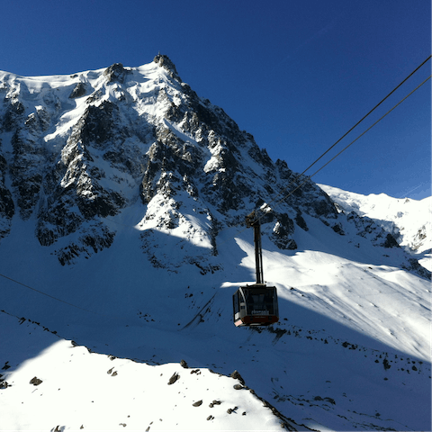 Experience a natural high from the Argentière glacier and the iconic Aiguille Verte peak