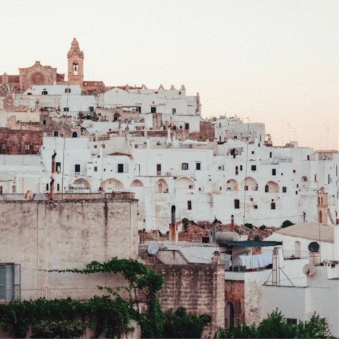 Explore nearby Ostuni, the iconic 'White City'