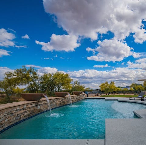 Cool off in the glorious pool