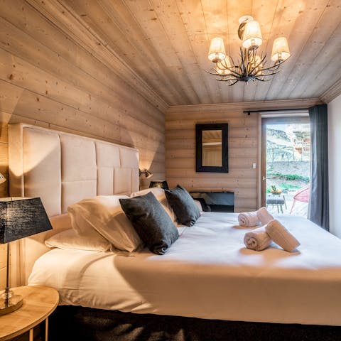 Cocoon yourself away in the sanctuary-like bedrooms