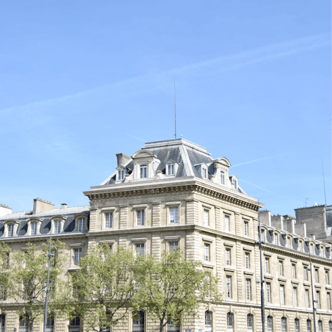 Explore Paris from a central location in the fashionable Marais district