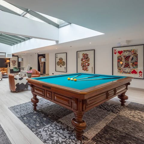 Unwind with a game of snooker in the building's shared living space