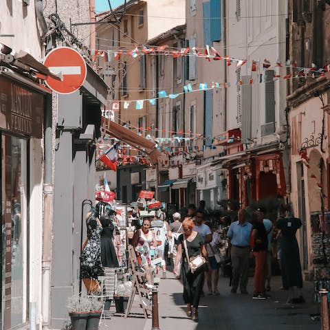 Grab a basket and head to a Provencal village on market day