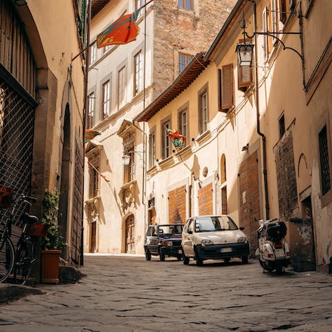 Take the short drive over to nearby Arezzo and wander cobblestone streets