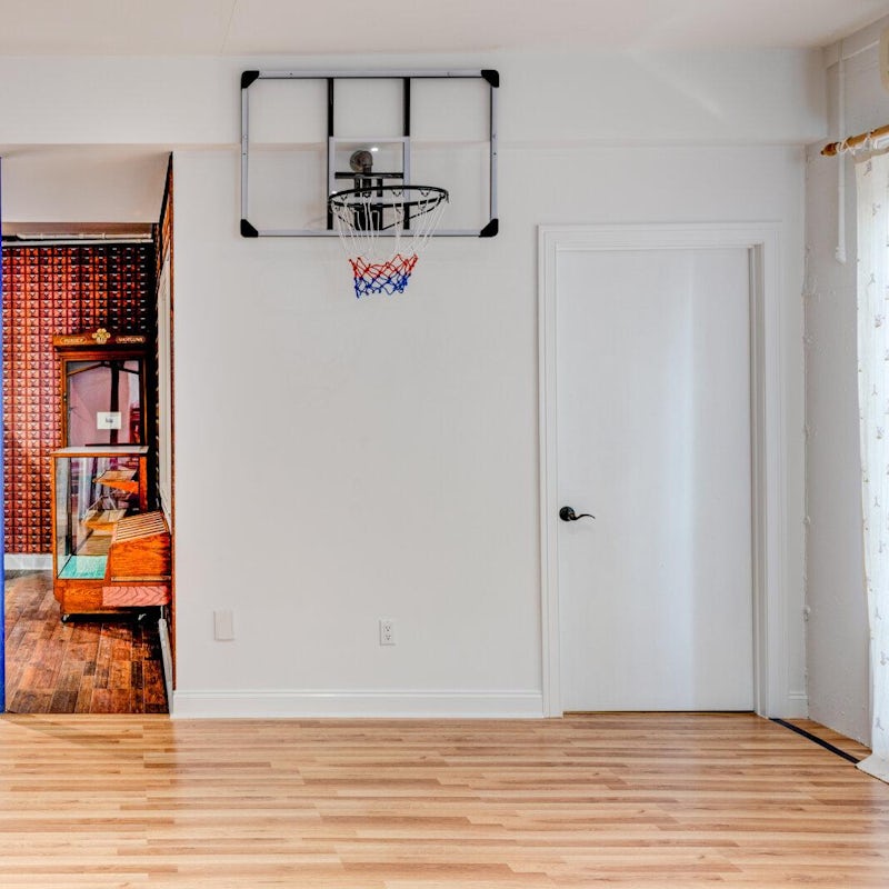 Shoot hoops or play ping pong in the games room