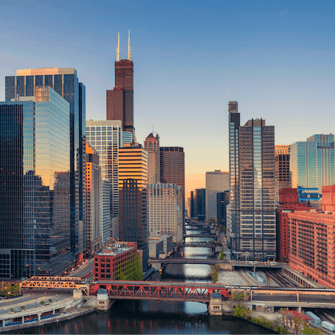 Explore Chicago from your well-located River North studio
