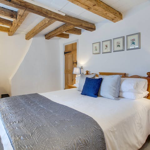 Get some rest in the lovely bedrooms with their period features after all that sea air