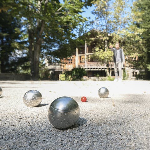 Get together for a games of boules in the sun
