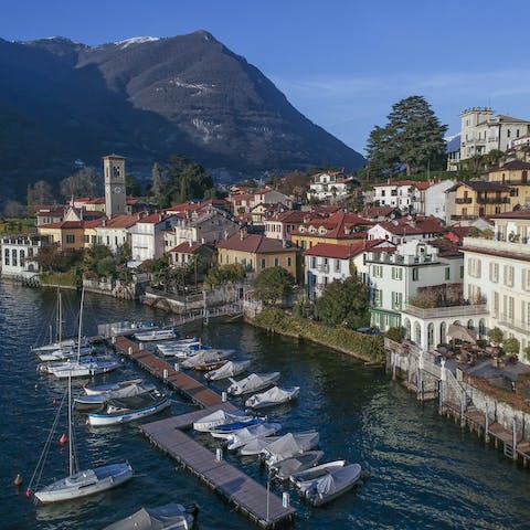 Visit the village of Torno as you explore only minutes away
