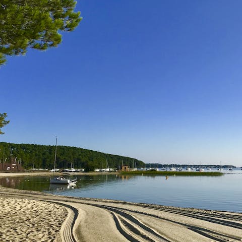 Stroll along the water's edge and enjoy refreshing swims  