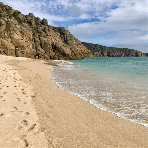 Hop in the car for ten minutes to spend the day at the golden shores of Penzance