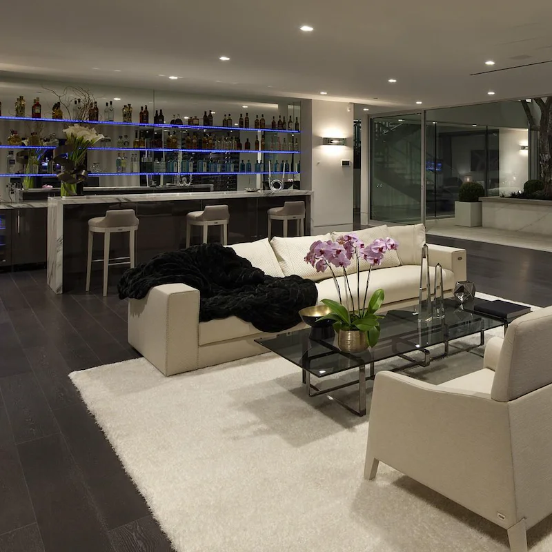 Try your hand at mixing cocktails in the first-class bar