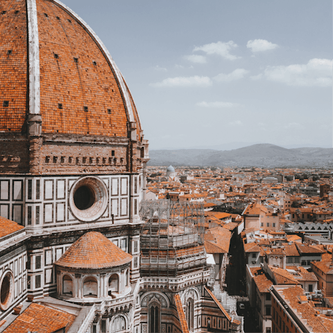 Head over to the nearby city of Florence, the stunning and romantic capital of Tuscany