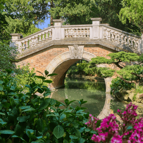 Stroll through the lovely Parc Monceau, five minutes away