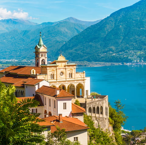 Explore the picturesque Locarno, which looks over Lake Maggiore – less than a twenty-minute walk or a five-minute drive away
