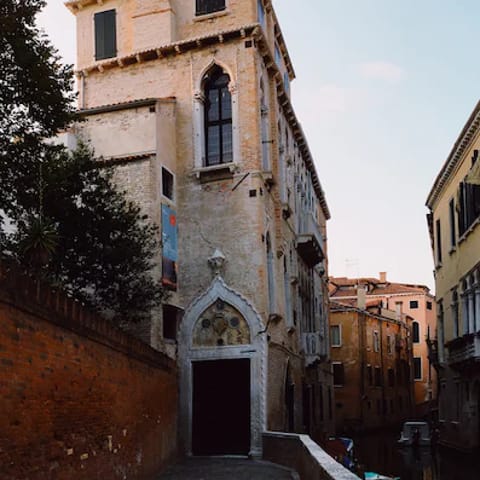 Explore historic Cannaregio, a five-minute stroll away
