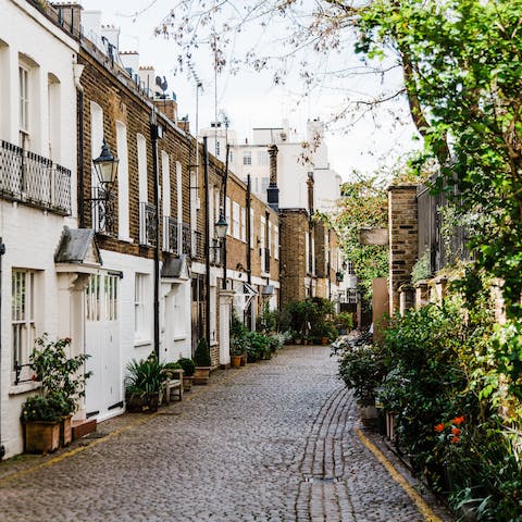 Explore picturesque Chelsea – the King's Road is a five-minute walk away