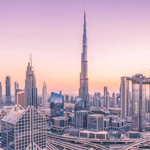 Head into Downtown Dubai for a spot of shopping at The Dubai Mall, it's a short drive away