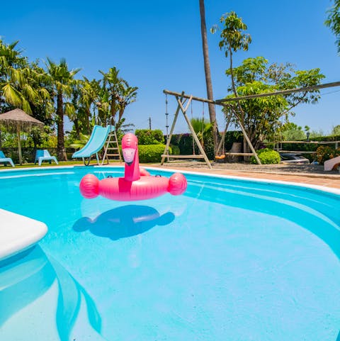 Get the inflatables floating in the pool for lazy days in the sun