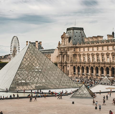 Spend an artsy day at the Louvre, a short walk away