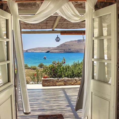 Throw open the French doors and take in the incredible sea vistas