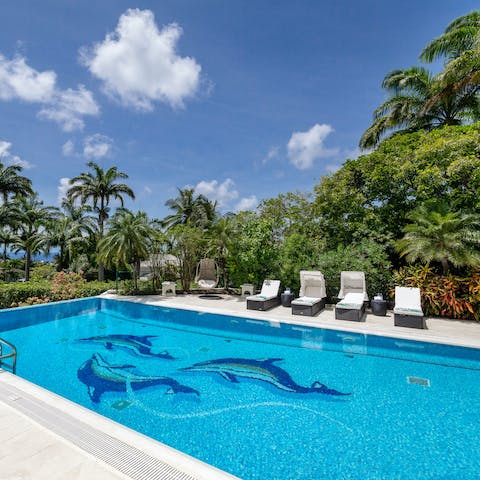 Spend slow days relaxing by the private pool