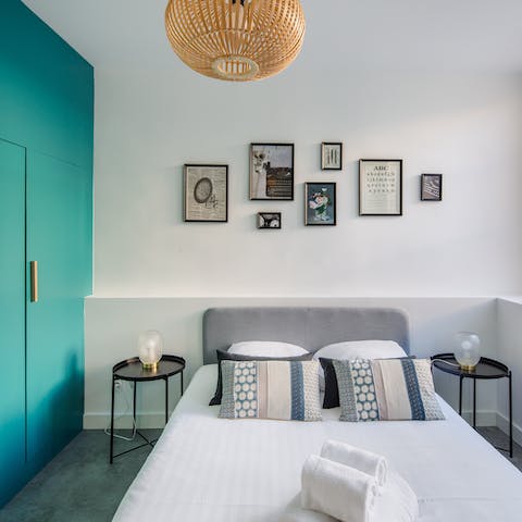 Sleep soundly in the pretty bedroom