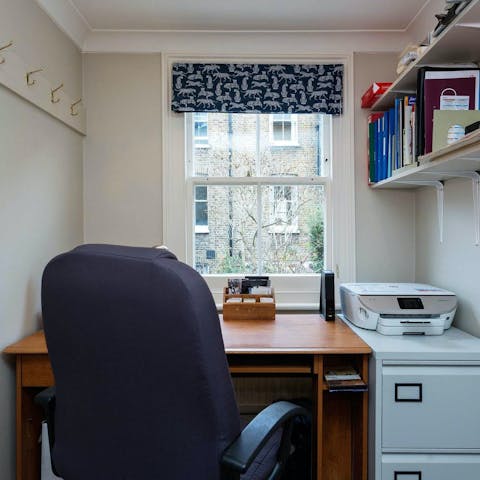 Catch up on work in the home office space