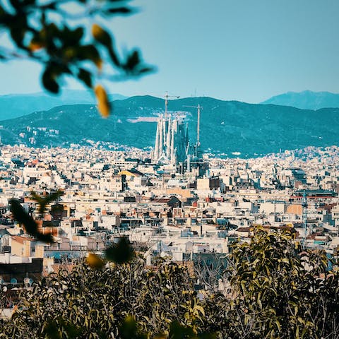 Discover Barcelona from the quieter district of Barcelona City, where you'll have your own pool, hot tub and garden