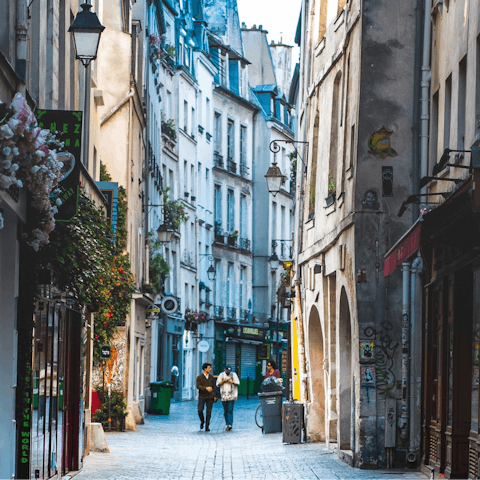 Explore the city – your home is in the Enfants Rouges part of the fascinating Marais 