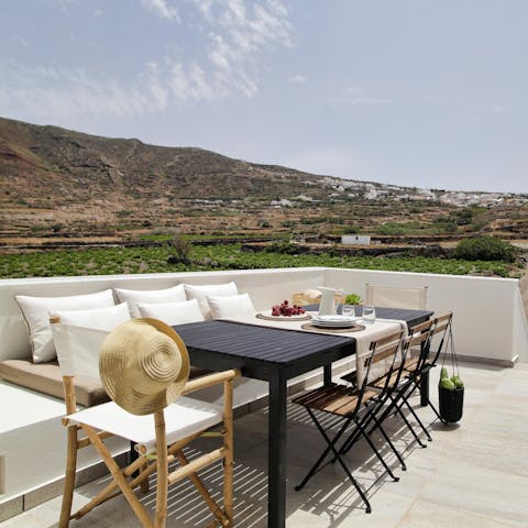 Make the most of your two sunny terraces