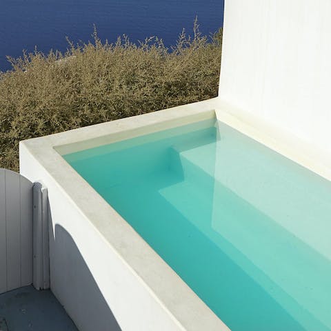 Plunge into the refreshing pool and jacuzzi