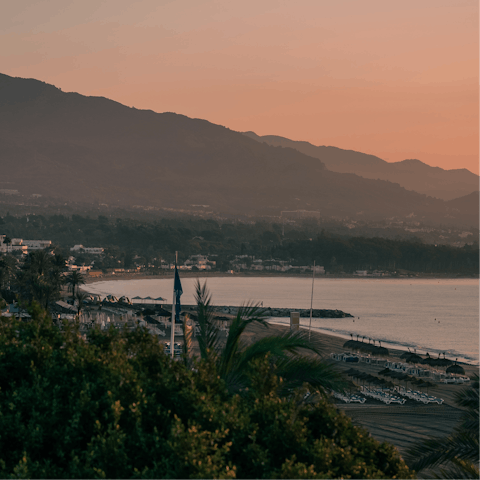 Feel the warm glow of coastal living from Marbella  