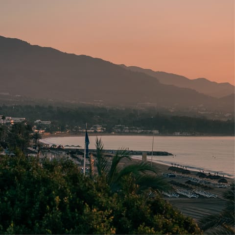 Feel the warm glow of coastal living from Marbella  