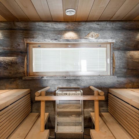 Make time to detox in the sauna