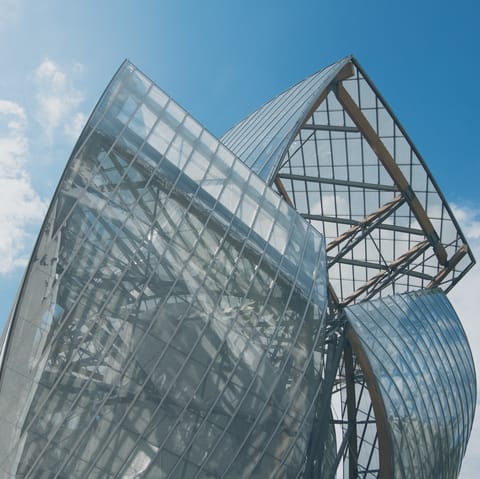 Spend the day at Fondation Louis Vuitton, a short drive away