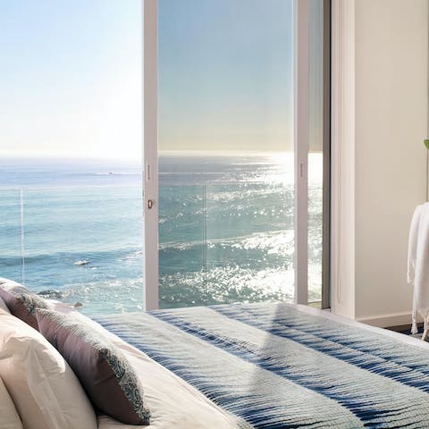 Feel inspired by the mesmerising ocean views from the bedroom