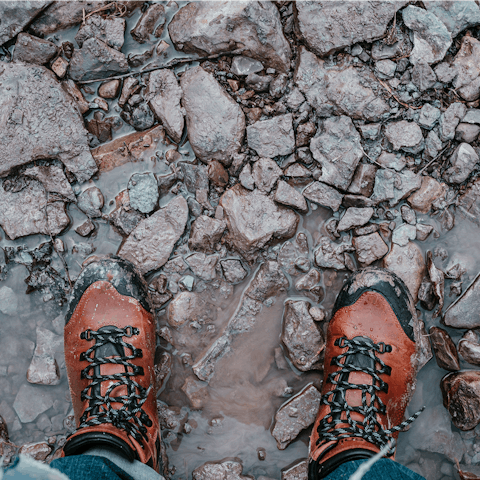 Go for a family hike along Glyndwr's Way, just half a mile from this home