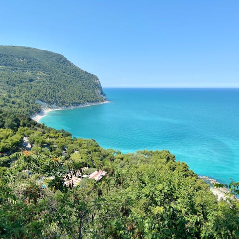 Pack your suncream and a good book for a day on the beach, you're just a fifteen-minute walk away from the nearest one