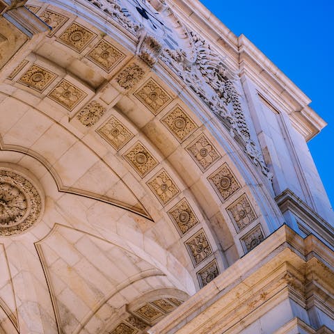 Stay in the historic Graça district, a short walk from the Sao Jorge Castle