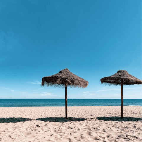 Hop in the car and head over to the white sands of Fuengirola Beach in ten minutes