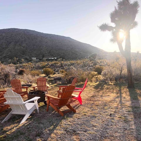 Wake up and unwind in the heart of the desert surrounded by cacti and mountains