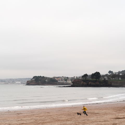 Pack a picnic and stroll to Torquay Beach in thirteen minutes