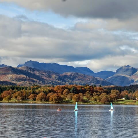 Catch a boat across the top of the lake to Wray Castle, the bustling harbour is just a seventeen-minute stroll away