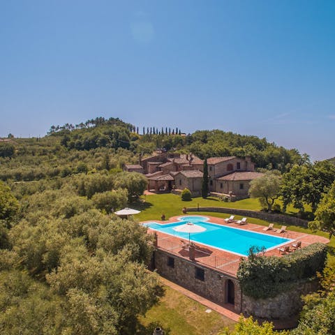 Bask in the stunning rural surroundings as you enjoy the pool